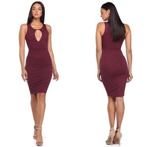 🎉HP🎉Plum Cut Out Dress